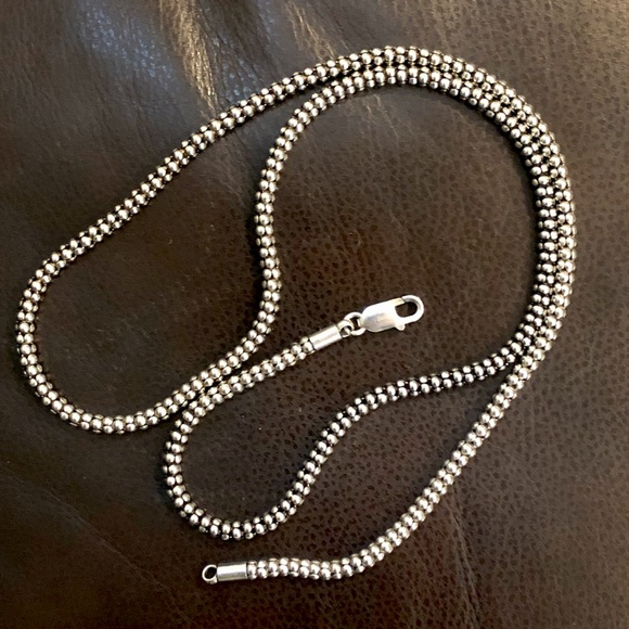 SILPADA Sterling Silver Popcorn Necklace 30 inches - Picture 5 of 11